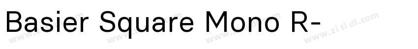 Basier Square Mono R字体转换